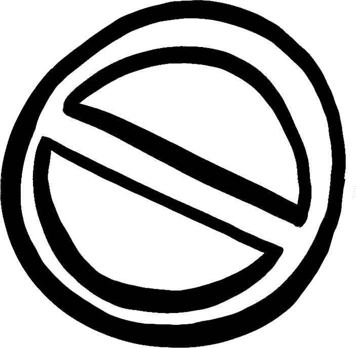 Illustrated none sign